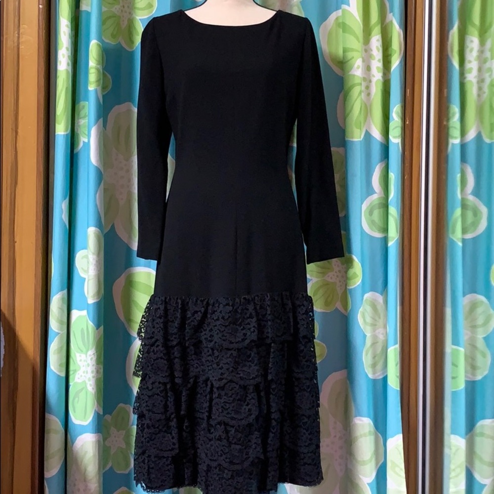 Vintage Dorville at Michael Geary Wool/Lace Dress